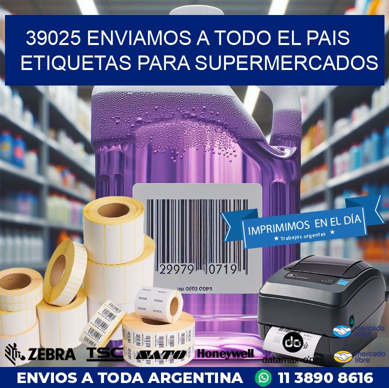 39025 ENVIAMOS A TODO EL PAIS ETIQUETAS PARA SUPERMERCADOS