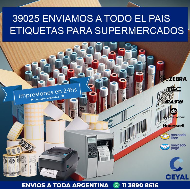 39025 ENVIAMOS A TODO EL PAIS ETIQUETAS PARA SUPERMERCADOS
