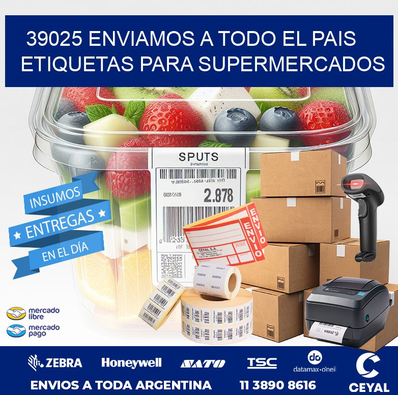 39025 ENVIAMOS A TODO EL PAIS ETIQUETAS PARA SUPERMERCADOS