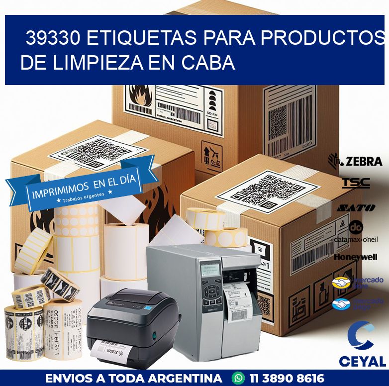 39330 ETIQUETAS PARA PRODUCTOS DE LIMPIEZA EN CABA