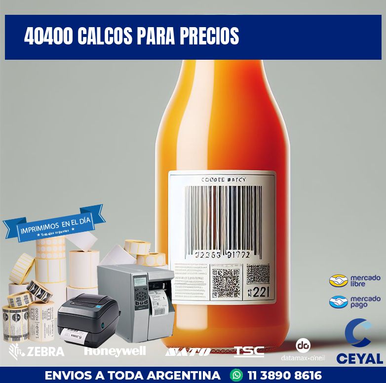 40400 CALCOS PARA PRECIOS