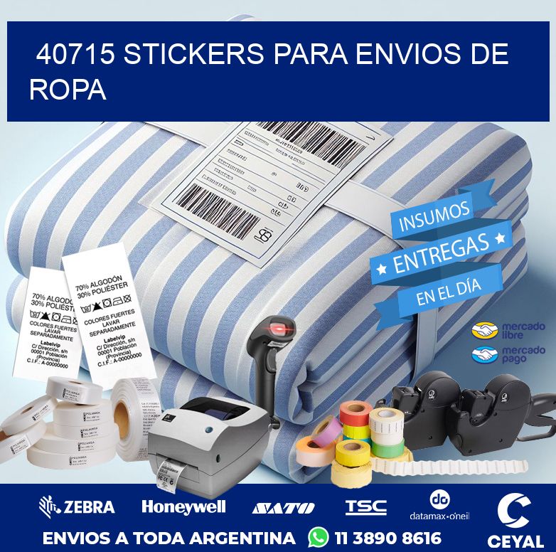 40715 STICKERS PARA ENVIOS DE ROPA