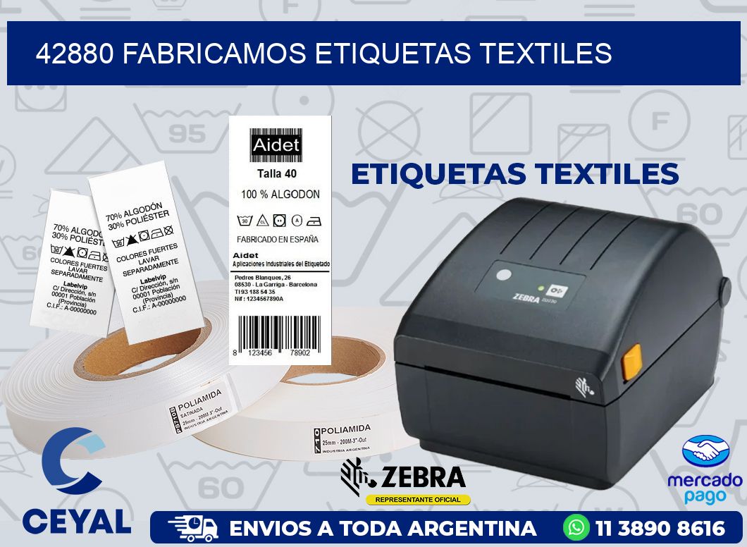 42880 FABRICAMOS ETIQUETAS TEXTILES