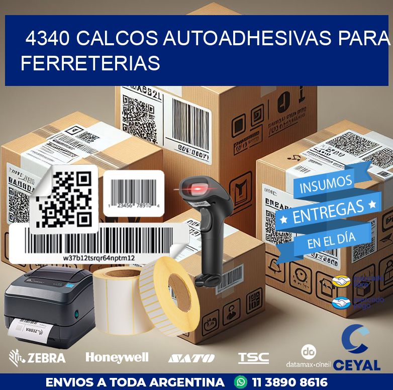 4340 CALCOS AUTOADHESIVAS PARA FERRETERIAS