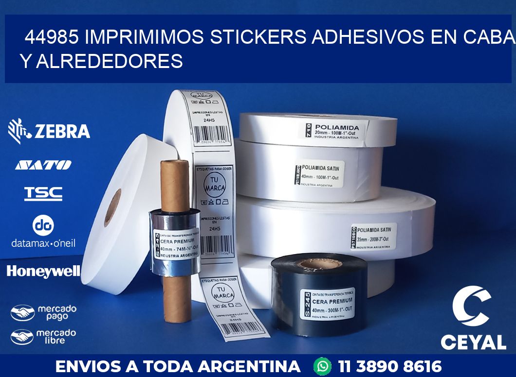 44985 IMPRIMIMOS STICKERS ADHESIVOS EN CABA Y ALREDEDORES
