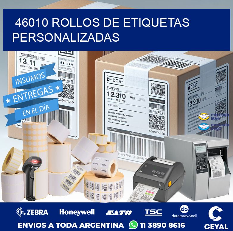 46010 ROLLOS DE ETIQUETAS PERSONALIZADAS