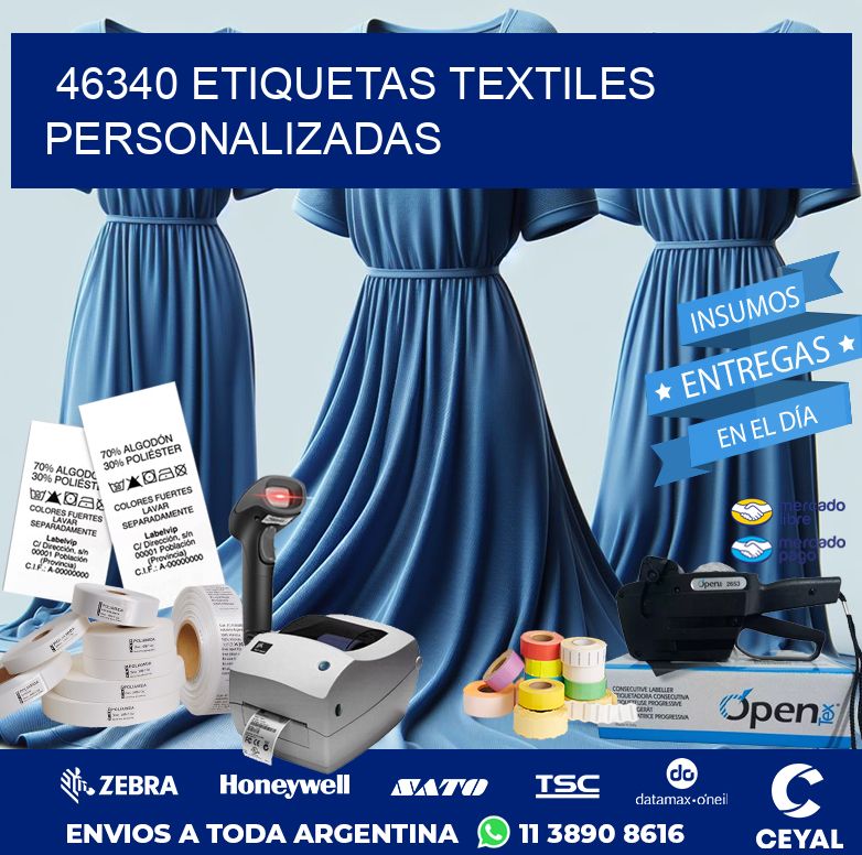 46340 ETIQUETAS TEXTILES PERSONALIZADAS