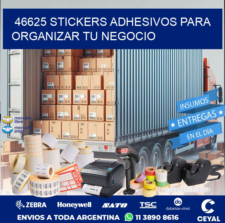 46625 STICKERS ADHESIVOS PARA ORGANIZAR TU NEGOCIO