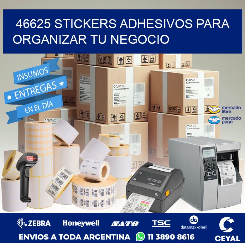 46625 STICKERS ADHESIVOS PARA ORGANIZAR TU NEGOCIO