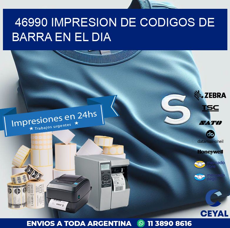 46990 IMPRESION DE CODIGOS DE BARRA EN EL DIA