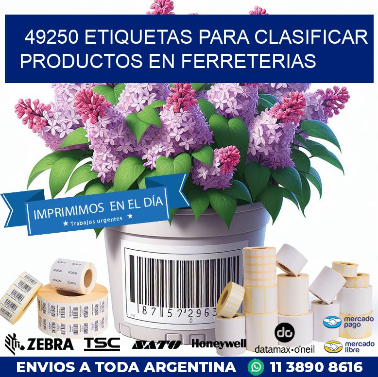 49250 ETIQUETAS PARA CLASIFICAR PRODUCTOS EN FERRETERIAS