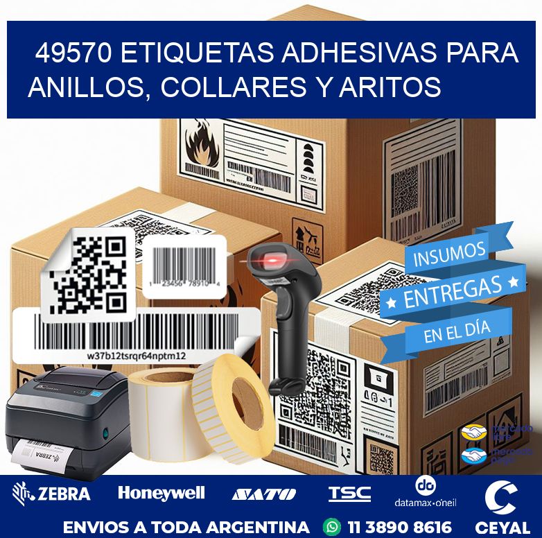 49570 ETIQUETAS ADHESIVAS PARA ANILLOS, COLLARES Y ARITOS