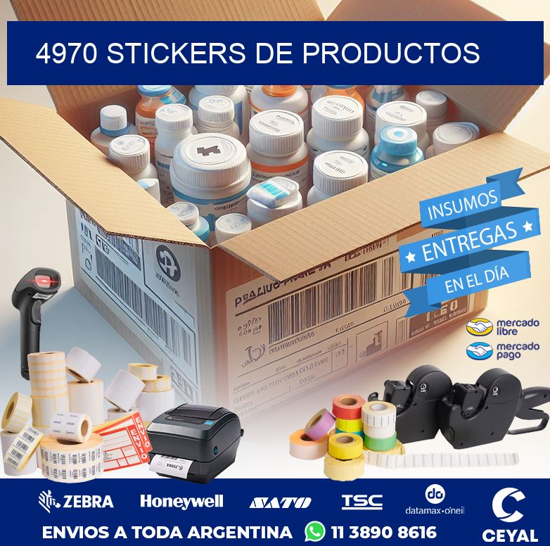 4970 STICKERS DE PRODUCTOS