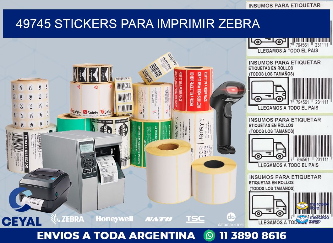 49745 STICKERS PARA IMPRIMIR ZEBRA