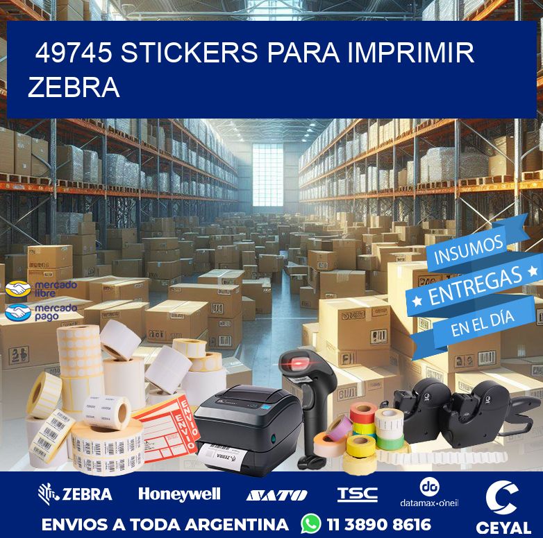 49745 STICKERS PARA IMPRIMIR ZEBRA