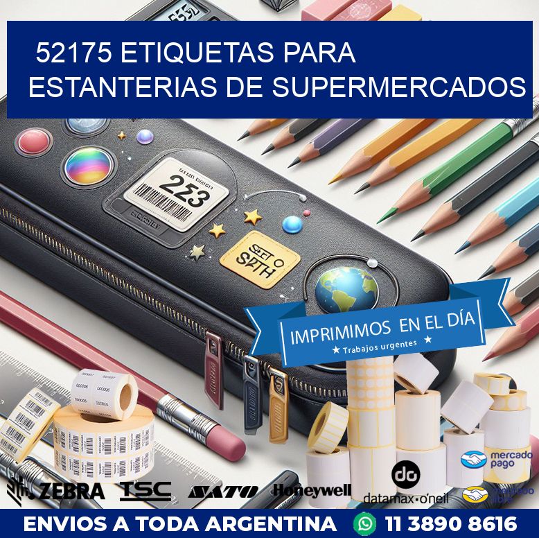 52175 ETIQUETAS PARA ESTANTERIAS DE SUPERMERCADOS
