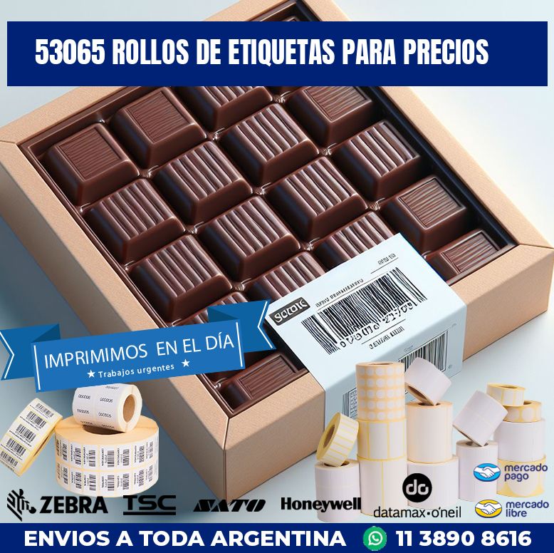 53065 ROLLOS DE ETIQUETAS PARA PRECIOS