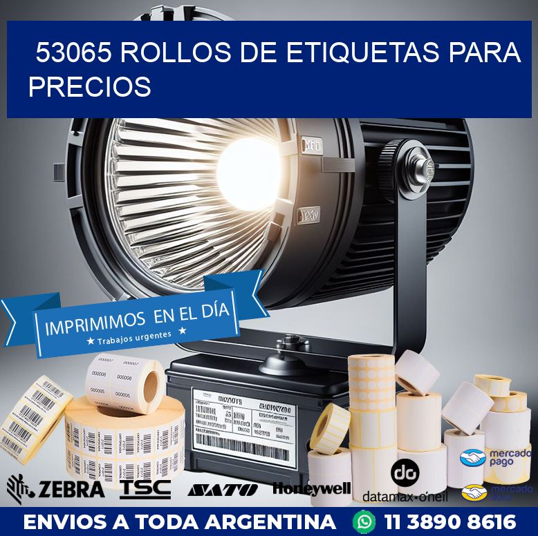53065 ROLLOS DE ETIQUETAS PARA PRECIOS