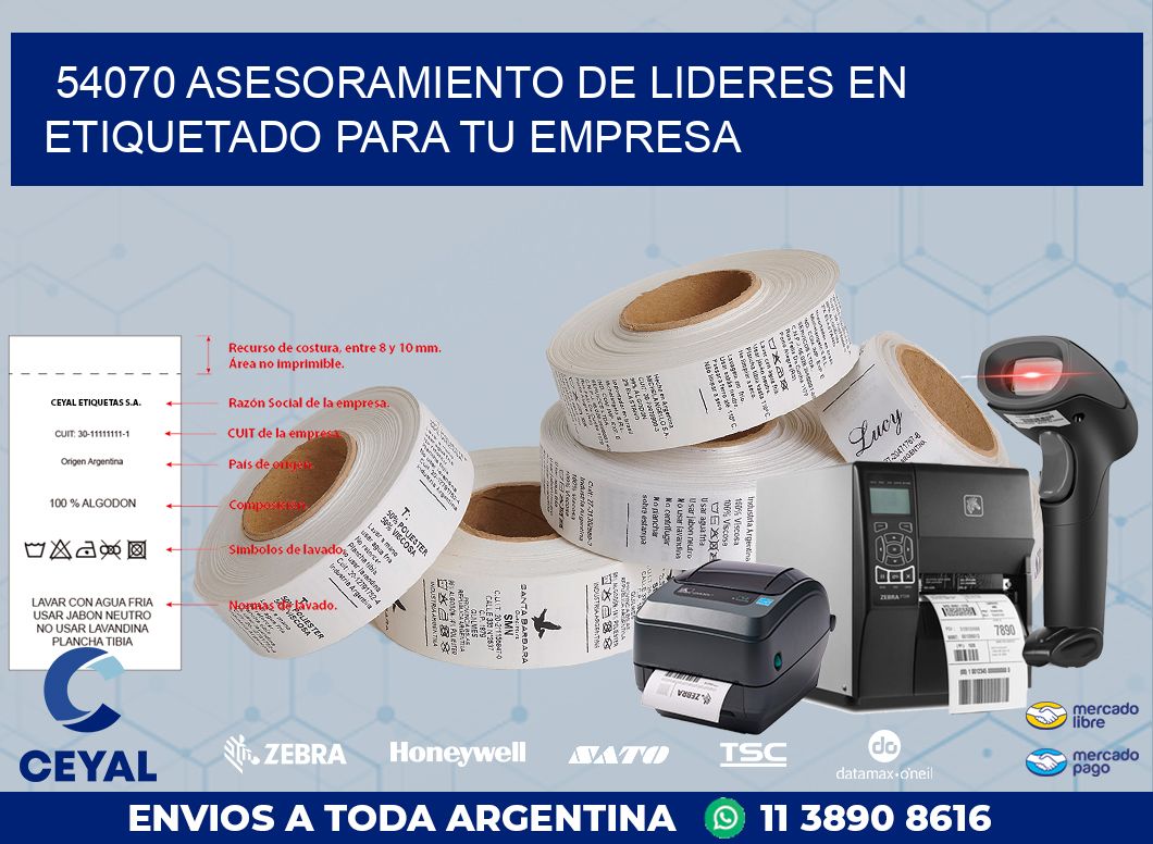 54070 ASESORAMIENTO DE LIDERES EN ETIQUETADO PARA TU EMPRESA