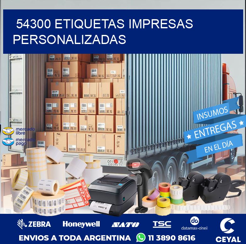 54300 ETIQUETAS IMPRESAS PERSONALIZADAS