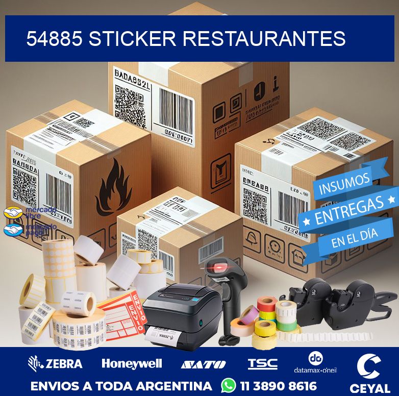 54885 STICKER RESTAURANTES