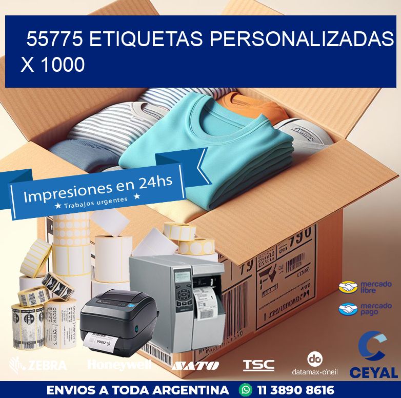 55775 ETIQUETAS PERSONALIZADAS X 1000