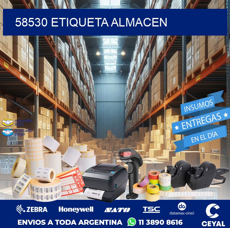 58530 ETIQUETA ALMACEN