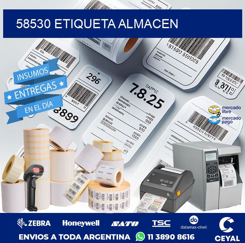 58530 ETIQUETA ALMACEN