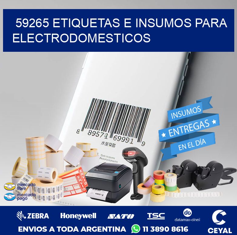 59265 ETIQUETAS E INSUMOS PARA ELECTRODOMESTICOS