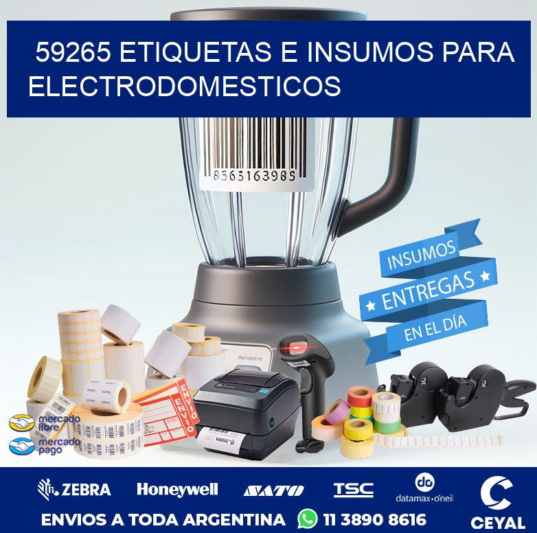 59265 ETIQUETAS E INSUMOS PARA ELECTRODOMESTICOS