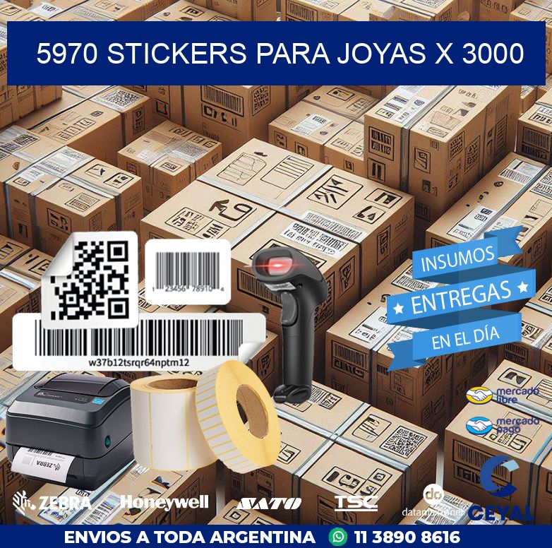 5970 STICKERS PARA JOYAS X 3000