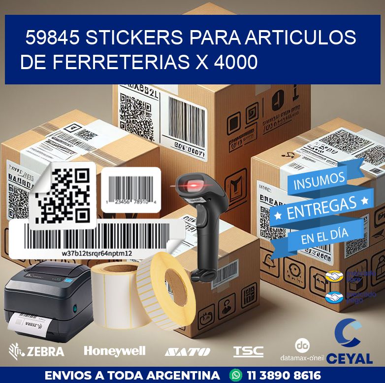 59845 STICKERS PARA ARTICULOS DE FERRETERIAS X 4000