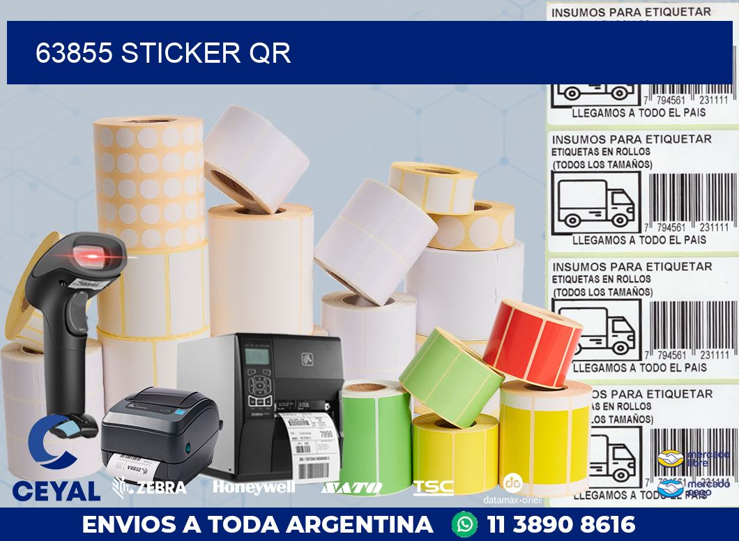 63855 STICKER QR