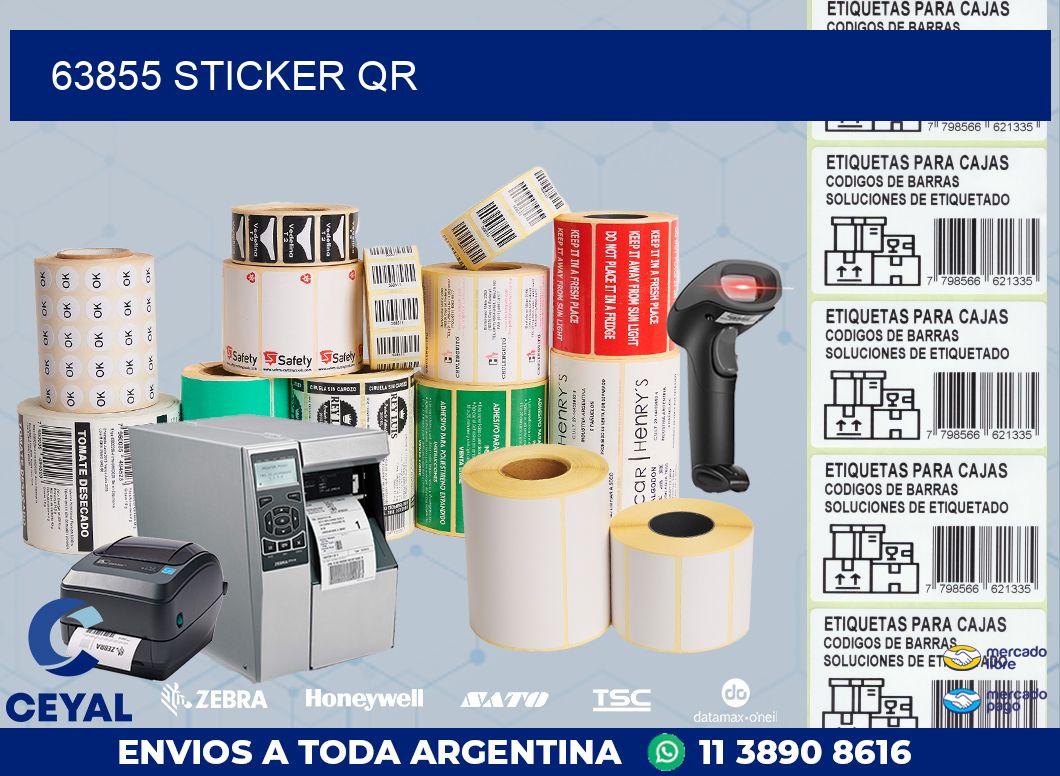 63855 STICKER QR