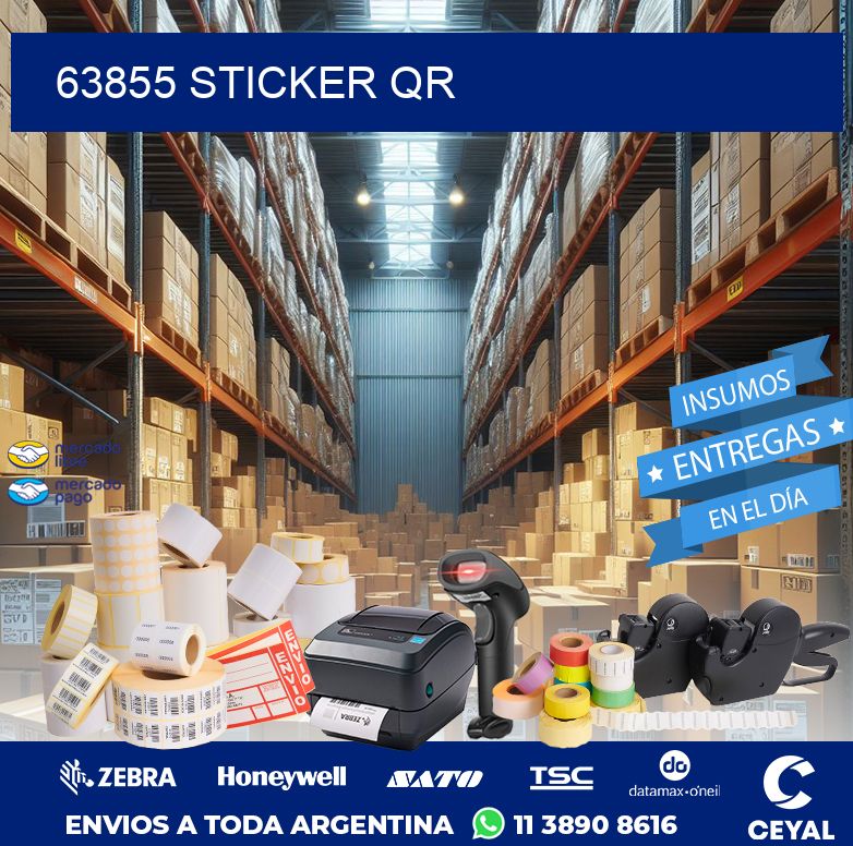 63855 STICKER QR