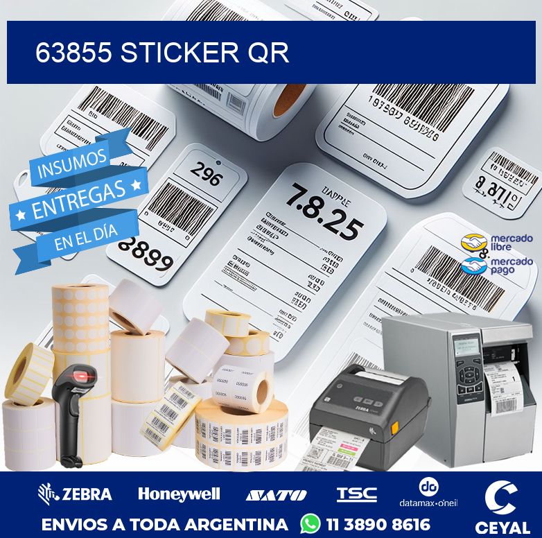 63855 STICKER QR