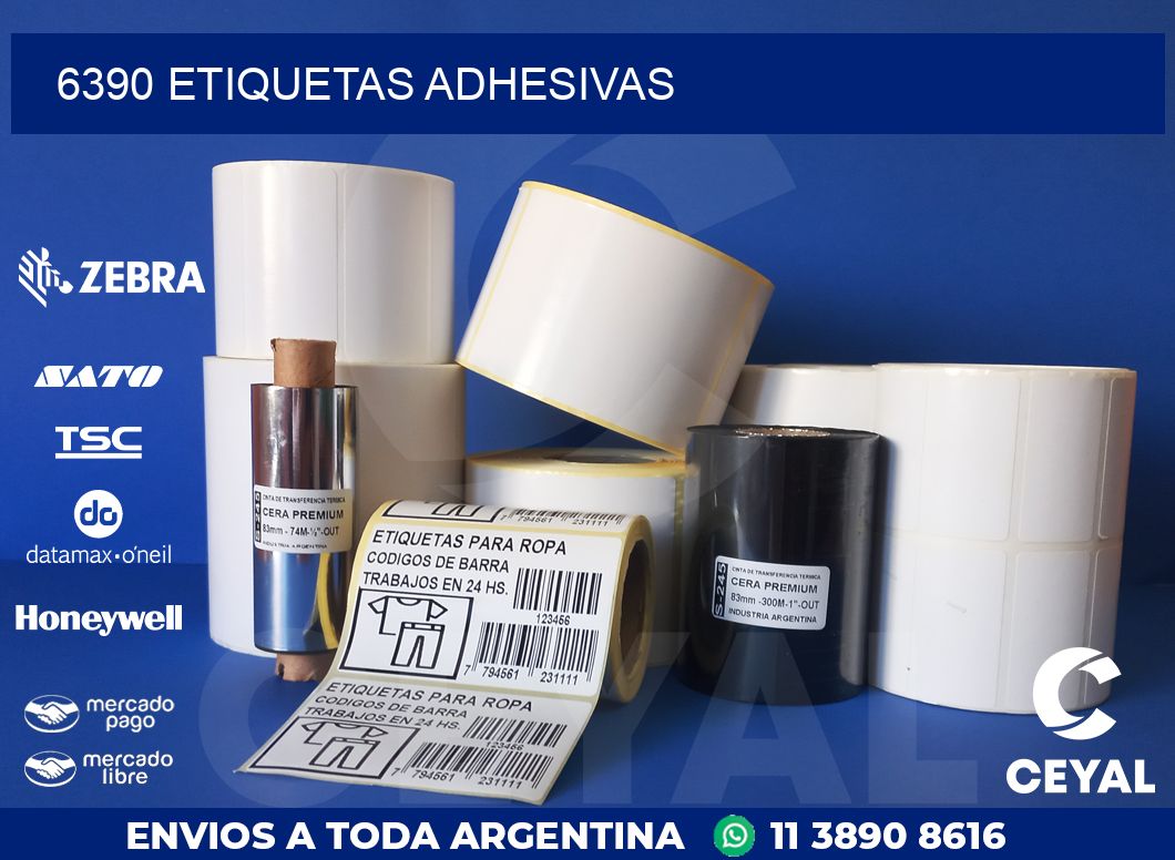 6390 ETIQUETAS ADHESIVAS