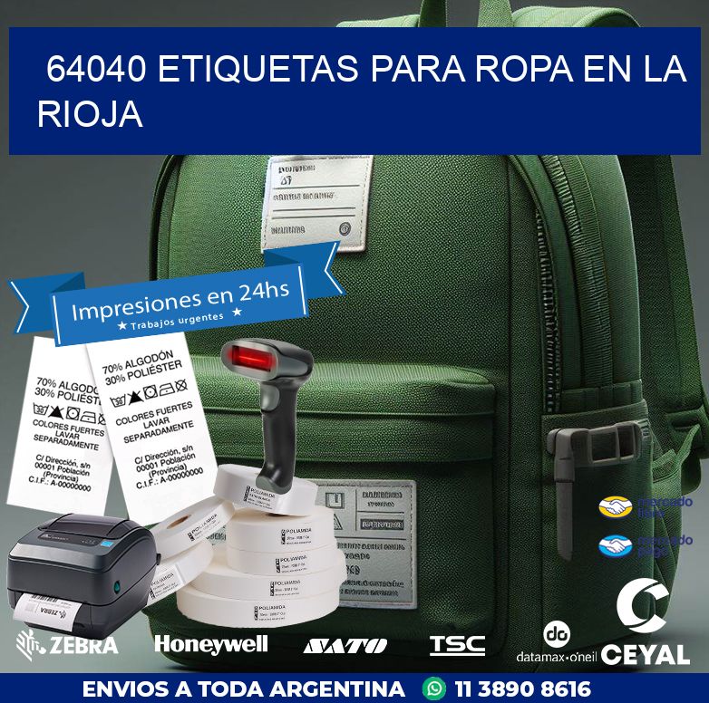 64040 ETIQUETAS PARA ROPA EN LA RIOJA