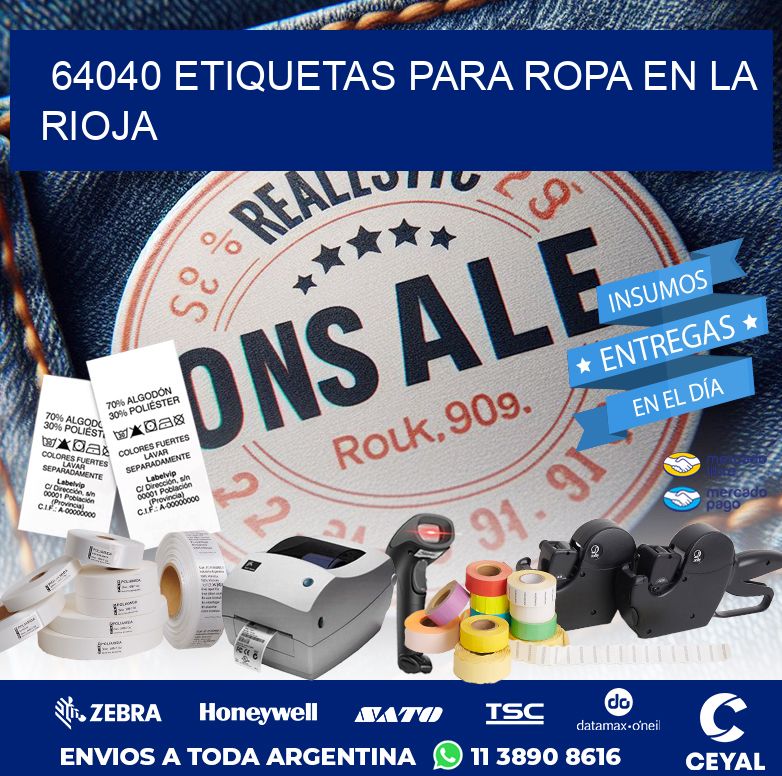 64040 ETIQUETAS PARA ROPA EN LA RIOJA