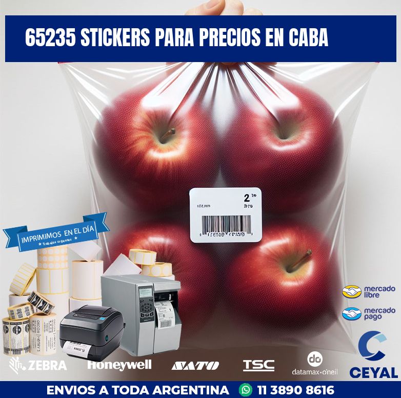 65235 STICKERS PARA PRECIOS EN CABA