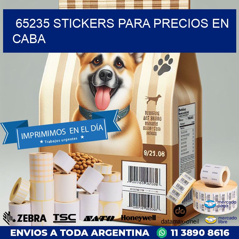 65235 STICKERS PARA PRECIOS EN CABA