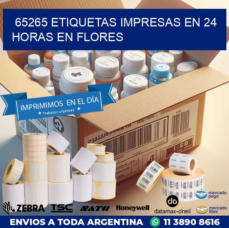 65265 ETIQUETAS IMPRESAS EN 24 HORAS EN FLORES