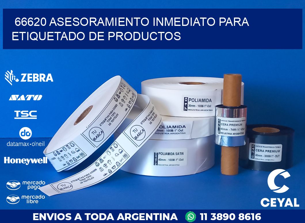 66620 ASESORAMIENTO INMEDIATO PARA ETIQUETADO DE PRODUCTOS