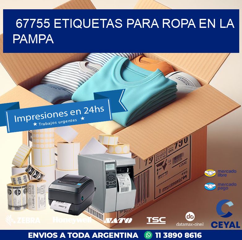 67755 ETIQUETAS PARA ROPA EN LA PAMPA