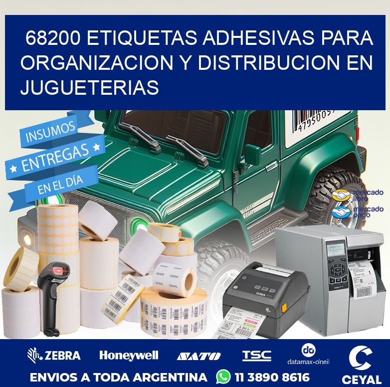 68200 ETIQUETAS ADHESIVAS PARA ORGANIZACION Y DISTRIBUCION EN JUGUETERIAS
