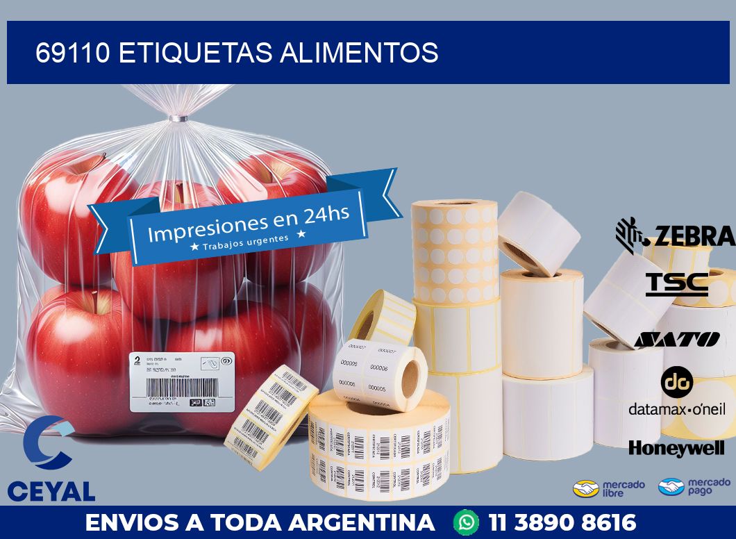 69110 ETIQUETAS ALIMENTOS