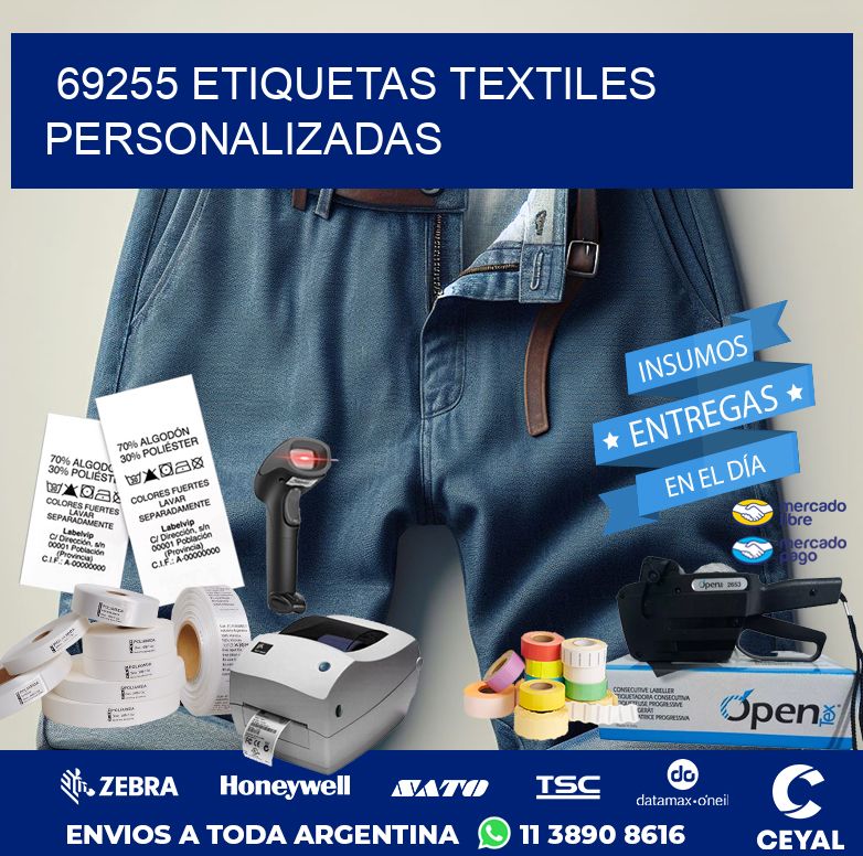 69255 ETIQUETAS TEXTILES PERSONALIZADAS