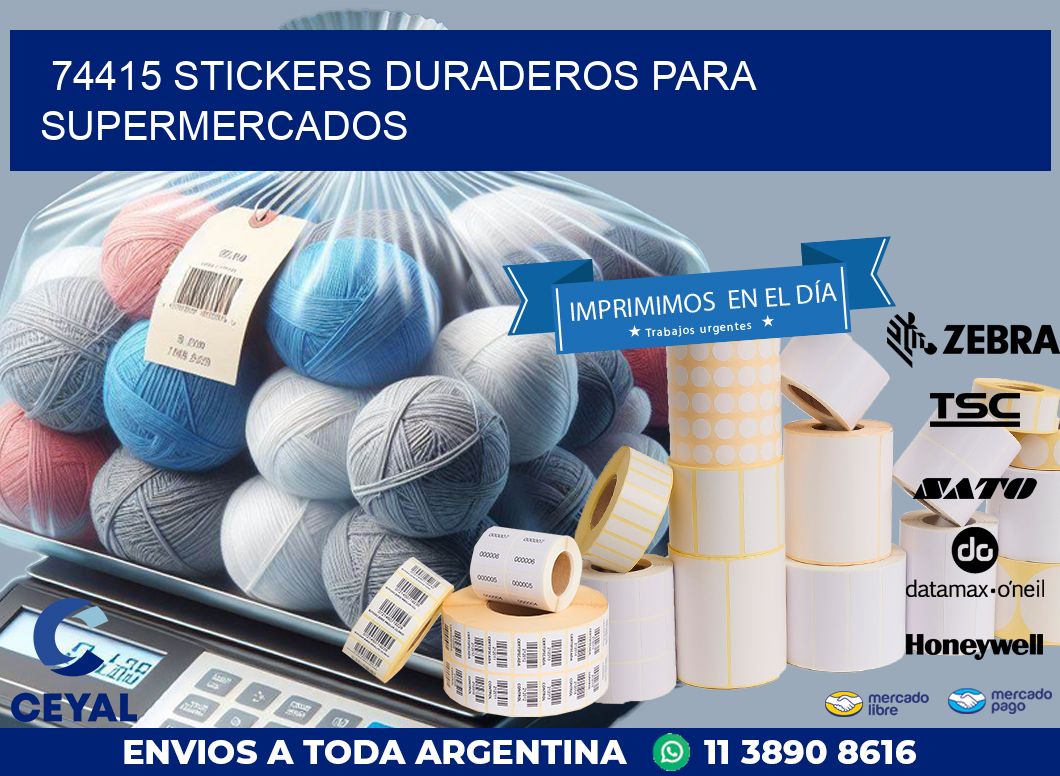 74415 STICKERS DURADEROS PARA SUPERMERCADOS