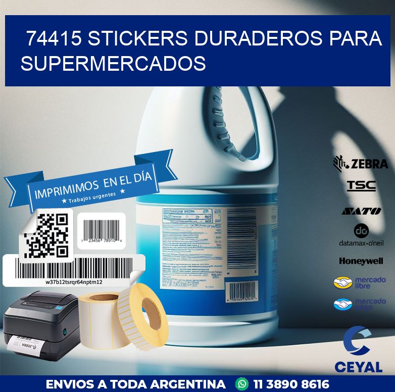 74415 STICKERS DURADEROS PARA SUPERMERCADOS
