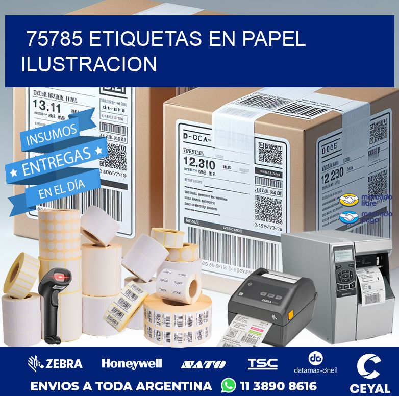 75785 ETIQUETAS EN PAPEL ILUSTRACION